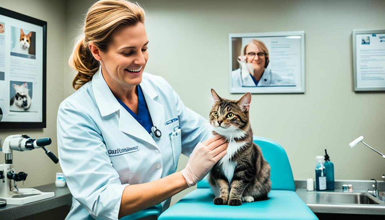 Regular veterinary care for cats