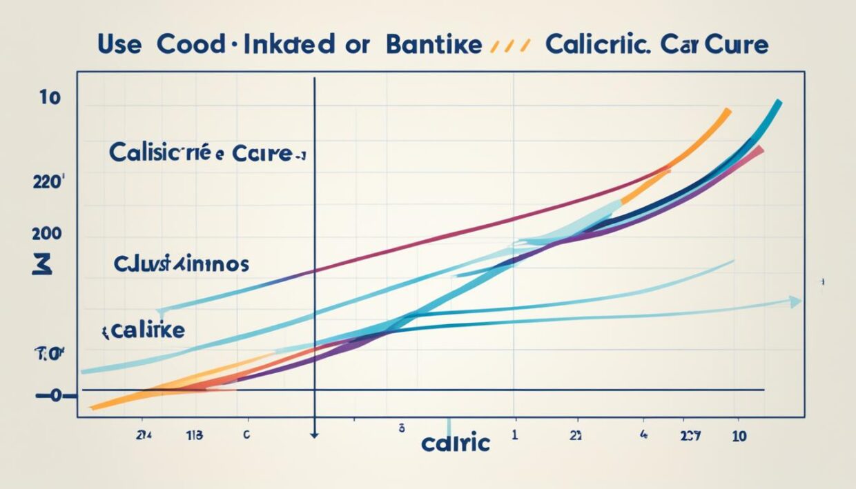 caloric intake and balanced eating graph