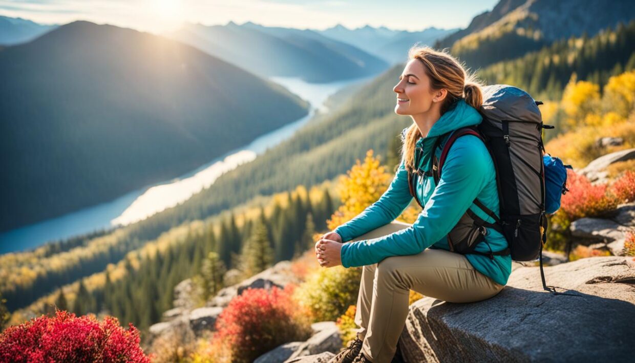 mindfulness practices while hiking