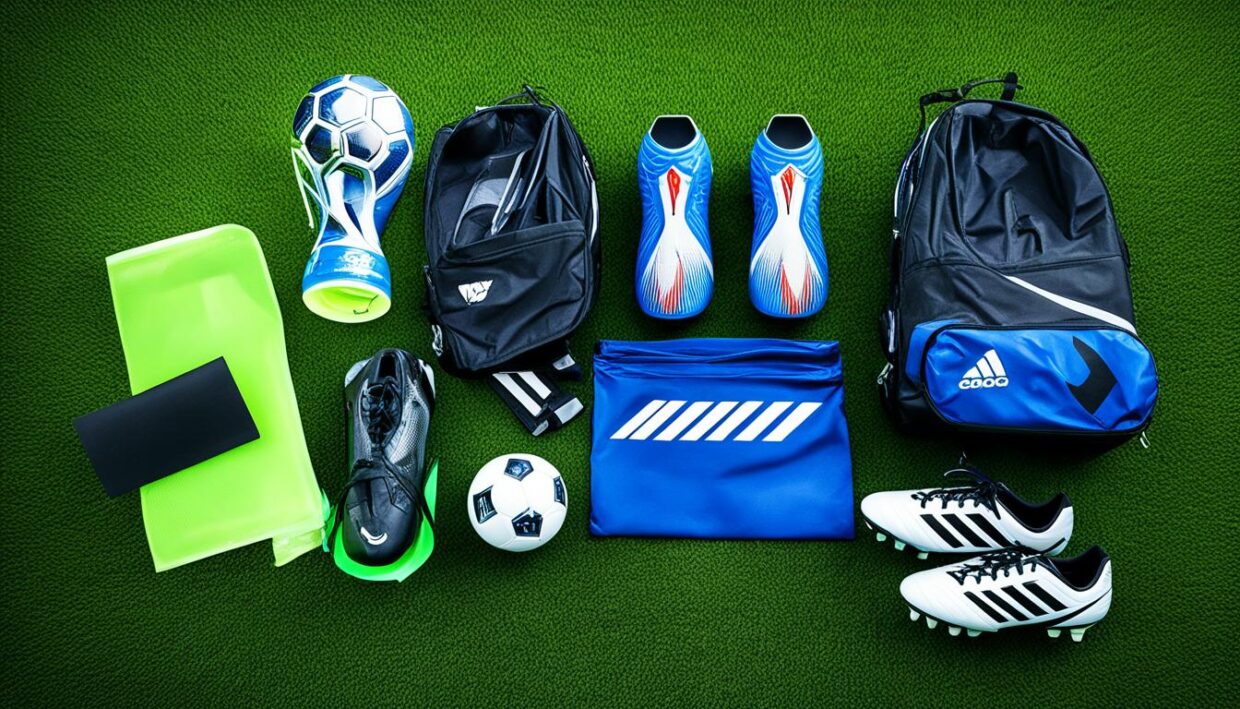 soccer equipment and player gear