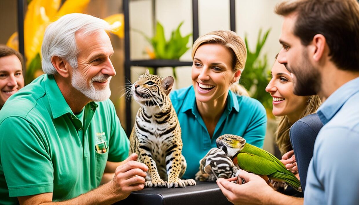 support for exotic pets