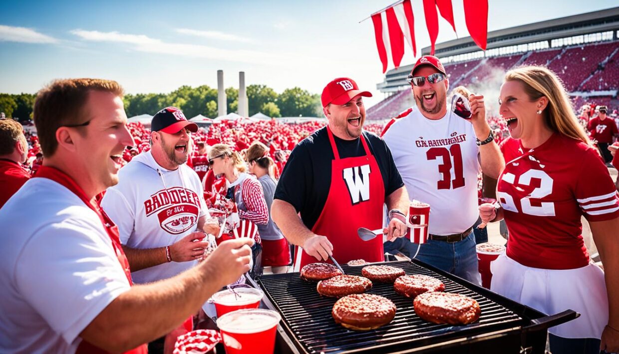 tailgating Badger football